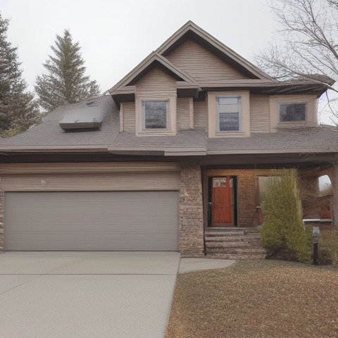A house with a brown exterior.