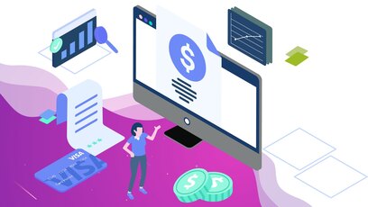 A photo of a woman with sunglasses sits on a wooden table, next to a camera.